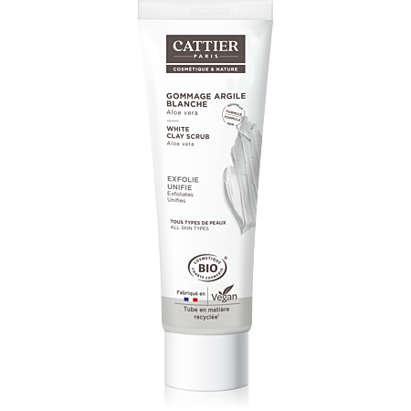 Cattier Gommage Argile Blanche - 100ml Bio