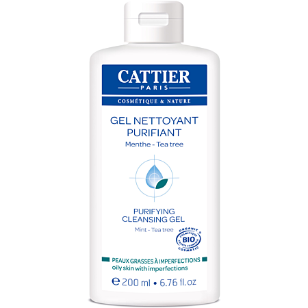 Cattier Gel Nettoyant Purifiant Bio - 200ml