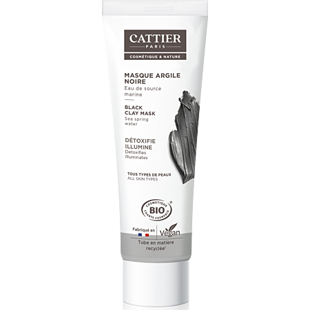 Cattier Masque Argile Noire - 100ml Bio