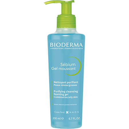 Bioderma Sébium gel moussant nettoyant peau grasse 200ml