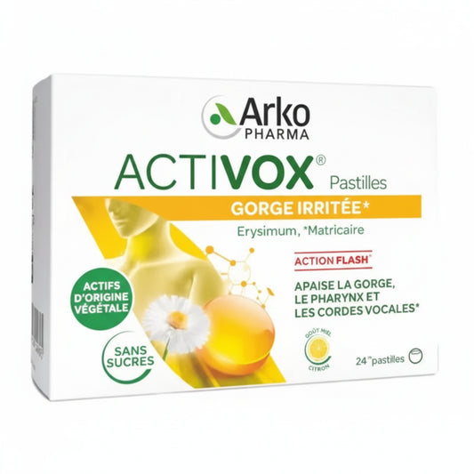 Arkopharma Activox Arôme Miel Citron 24 Pastilles